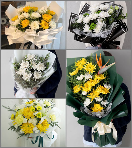 贵州六盘水盘县羊场乡红花湾村白事花束代送